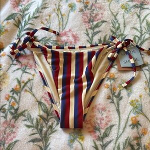 Shade & Shore Multicolor Striped Bikini Bottom